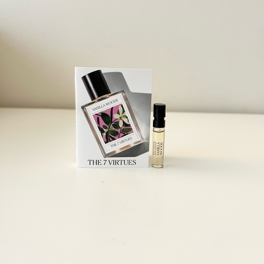 🌸THE 7 VIRTUES Vanilla Woods EDP Vial Spray Sample 1.7 mL